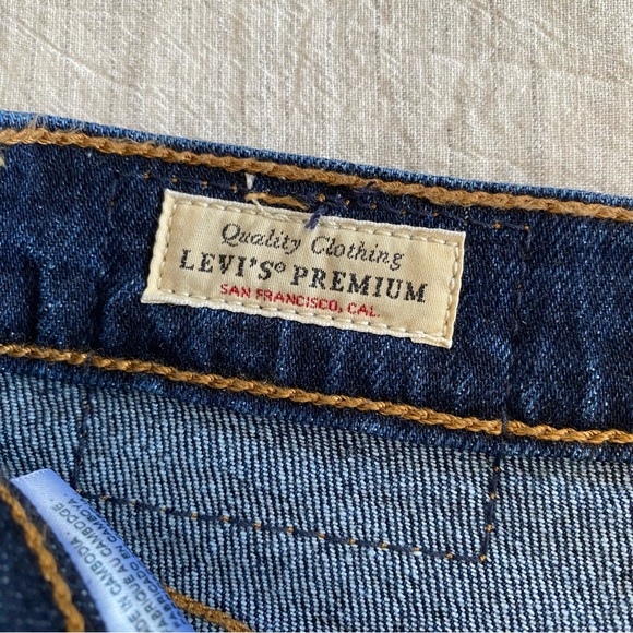 Levis Premium Straight Ribcage Ankle Denim Jeans Sz 26 - Picture 7 of 12